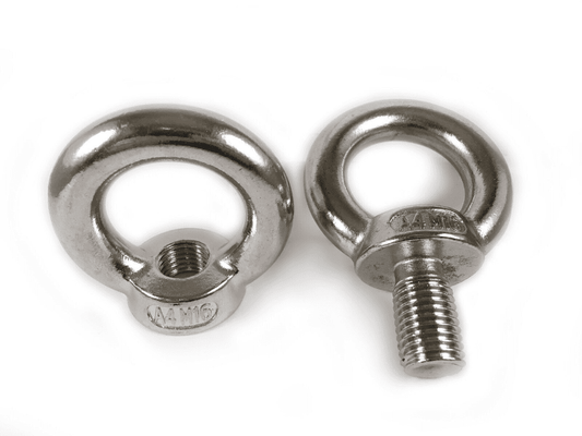 M16 A4 316 Marine Grade Stainless Steel M16 Lifting Eye Bolts & Nuts Din 580 582