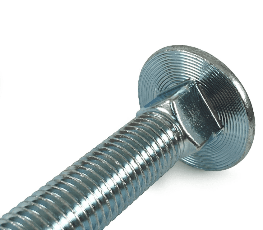M16 Cup Square Carriage Bolts With Hex Nuts Coach Screw Zinc Plated Timco Din603