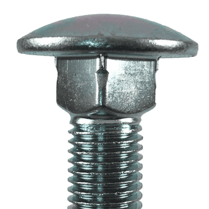 M16 Cup Square Carriage Bolts With Hex Nuts Coach Screw Zinc Plated Timco Din603