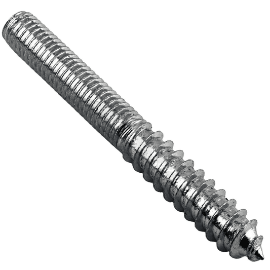 M3X15mm Steel Wood To Metal Dowels Hanger Bolts Dual Threaded Screws Furniture