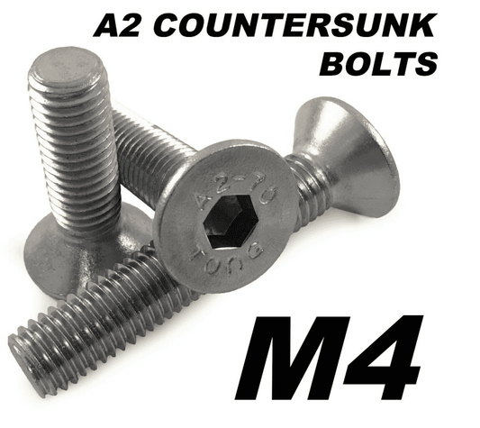 M4 A2 Stainless Steel Countersunk Bolts Allen Socket Bolts A2-70 Screw