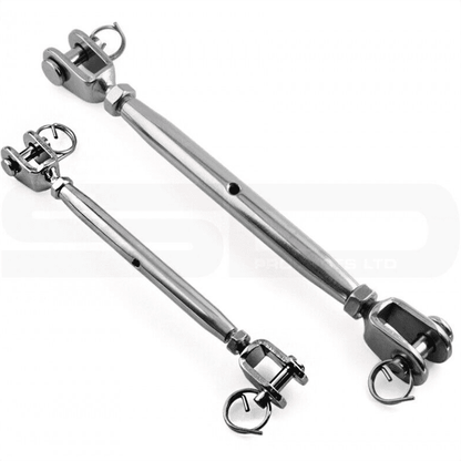 M4 Jaw Turnbuckle Rigging Straining Screw A4 316 Marine Stainless Steel Tension