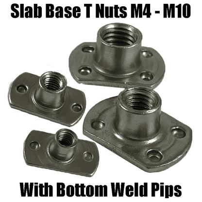 M4 M5 M6 M8 M10 Carbon Steel Tee Spot Slab Base T Nuts Bottom Weld Pips
