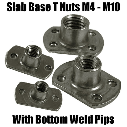M4 M5 M6 M8 M10 Carbon Steel Tee Spot Slab Base T Nuts Bottom Weld Pips