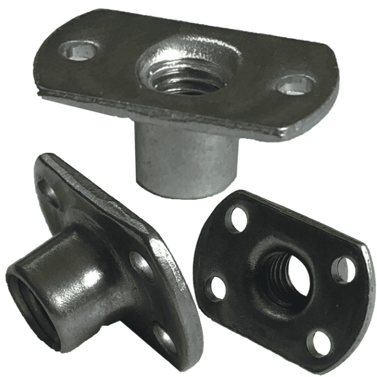 M4 M5 M6 M8 M10 Carbon Steel Tee Spot Slab Based T Shape Weld Nuts Flat Holes