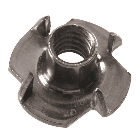 M4X8mm T-Nut Stainless Steel 4 Pronged Captive Tee Nut Wood Furniture T Nuts