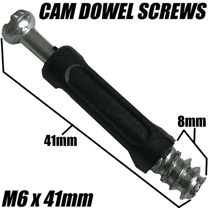 M5 M6 Wood Screw Cam Dowel Connector Bolt Flat Pack Desk Wardrobe Ikea Argos