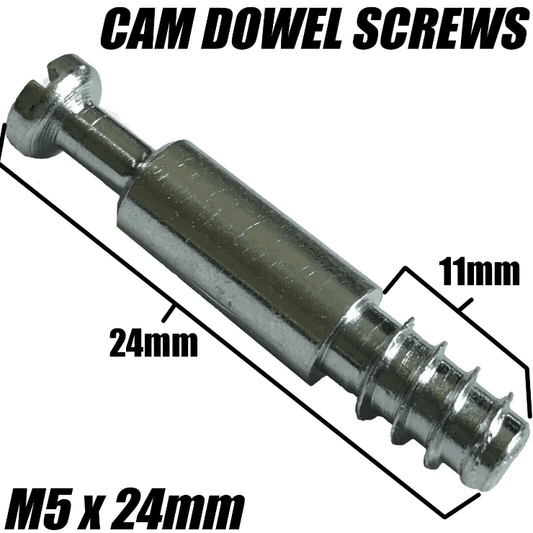 M5x24mm Screw Wood Cam Dowel Connector Bolt For Flat Pack Furniture
