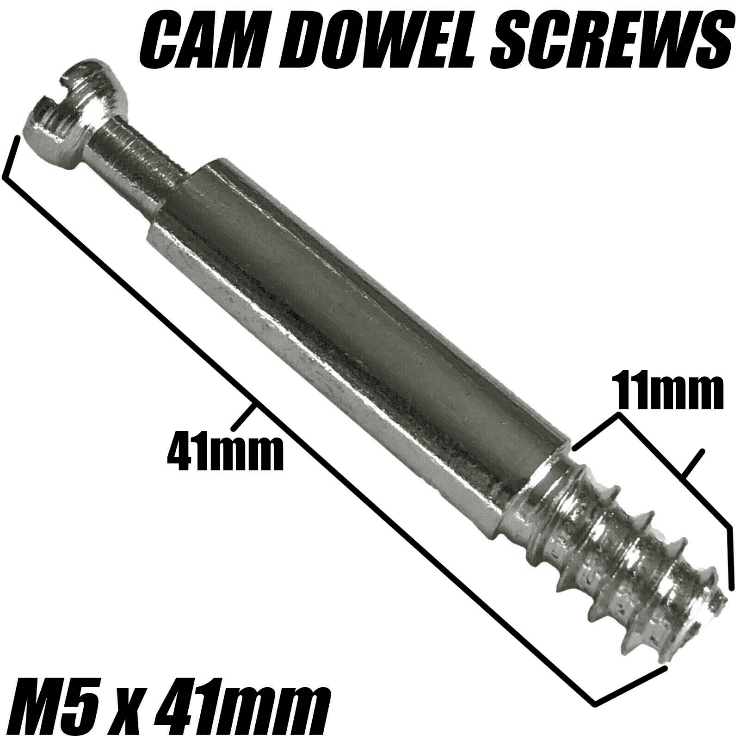 M5x41mm Screw Wood Cam Dowel Connector Bolt For Flat Pack Furniture