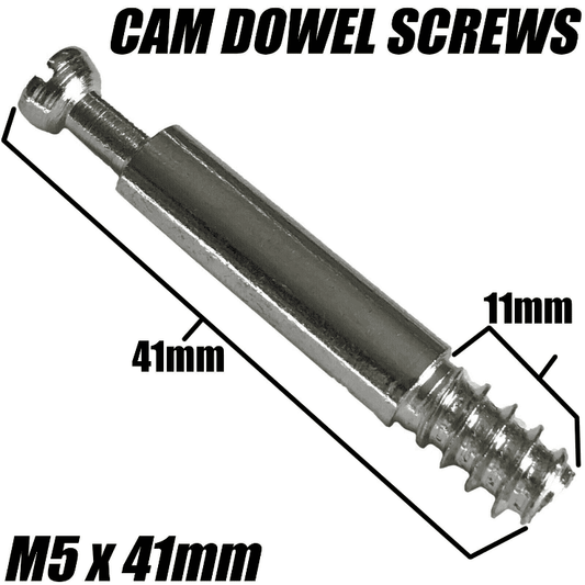 M5x41mm Screw Wood Cam Dowel Connector Bolt For Flat Pack Furniture