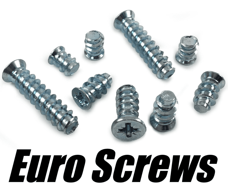 M6 (6mm) Euro Screws Mounting Screws for Drawer Runners Hinges Kitchen Base Plates