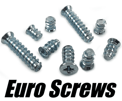 M6 (6mm) Euro Screws Mounting Screws for Drawer Runners Hinges Kitchen Base Plates
