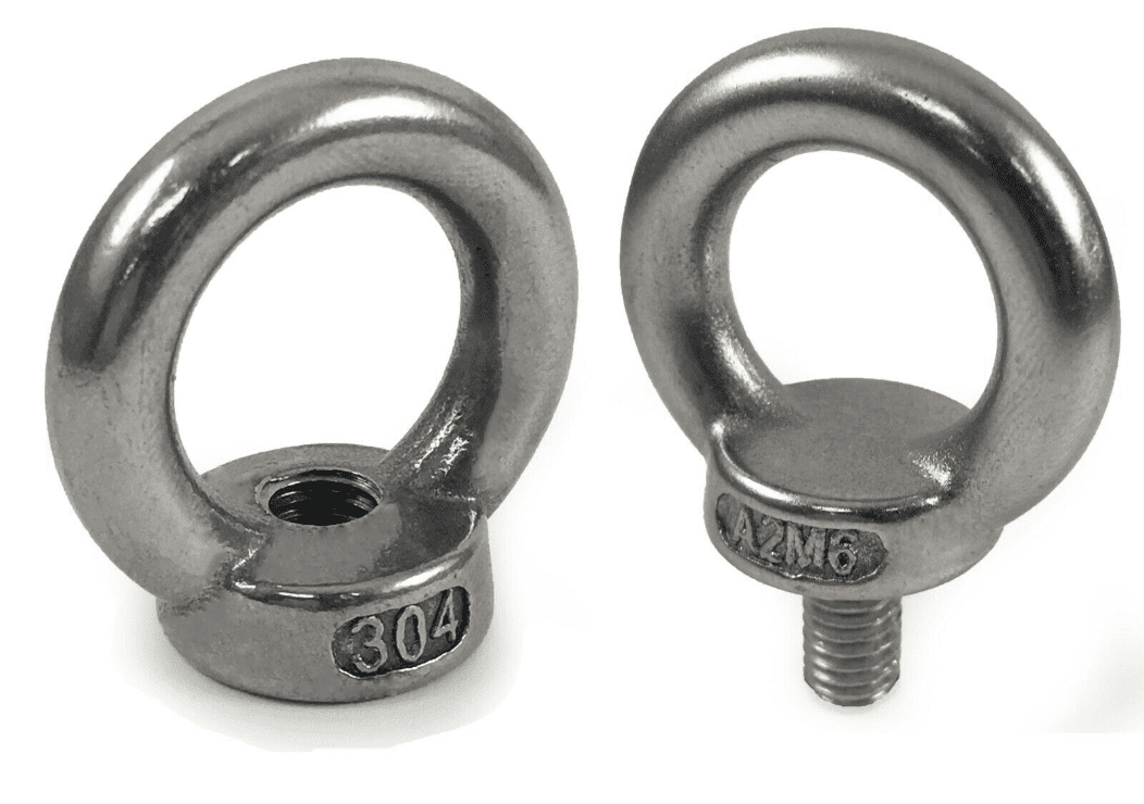 M6 A2 304 Stainless Steel Lifting Eye Nuts Bolts Din 580 582 Type Metric Coarse