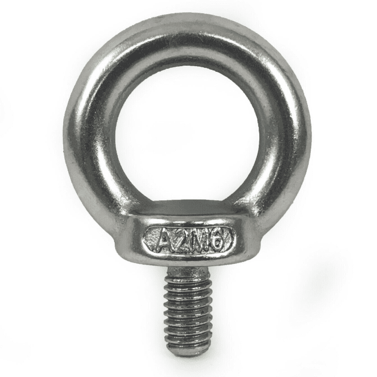 M6 A2 304 Stainless Steel M6 Lifting Eye Male Bolts Din 580 Type Metric Coarse