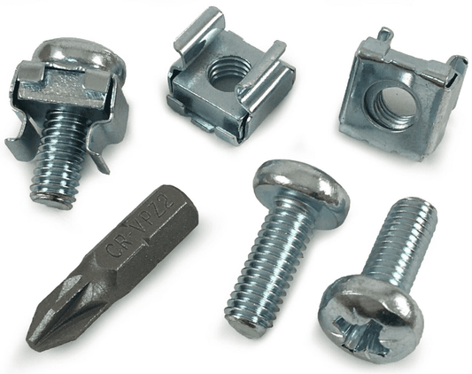 M6 Cage Nuts & Machine Screws Server Rack Mount Cabinet Pc Fixing + Pozi Bit