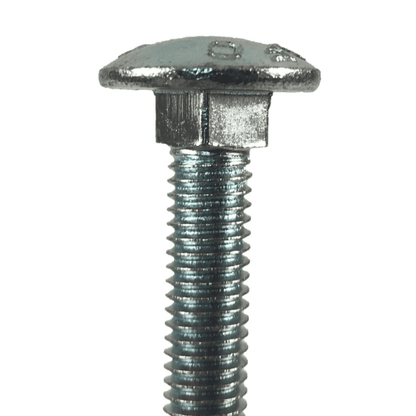 M8 Cup Square Carriage Bolts With Hex Nuts Coach Screw Zinc Plated Timco Din603