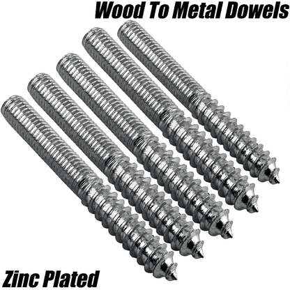 M6 Furniture Fixing Wood To Metal Dowels Wall Hanger Bolts + Nuts/Washers
