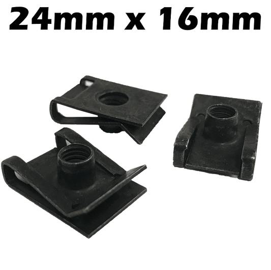 M6 Spire Clips Chimne Lug Nuts Fixings Threaded Panel Fasteners for VW Audi