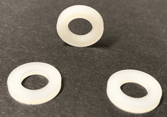M6 Thin White Nylon Plastic Washers 12mm Outside Diameter