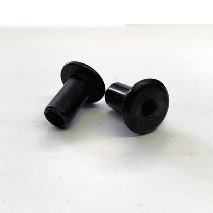 M6 x 15mm M4 Allen Key Head Connector Bolt Cap Nuts Black Gloss Finish