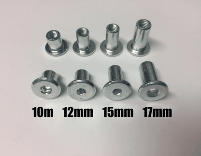 M6X100mm Furniture Connector Bolts & Nut Caps Allen Key Head Joint Fixing Unit