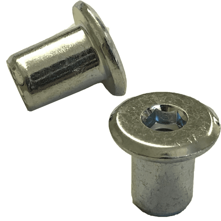 M6X10mm 12mm 15mm 17mm Zinc Plated Connector Bolt Cap Nuts Allen Key Socket