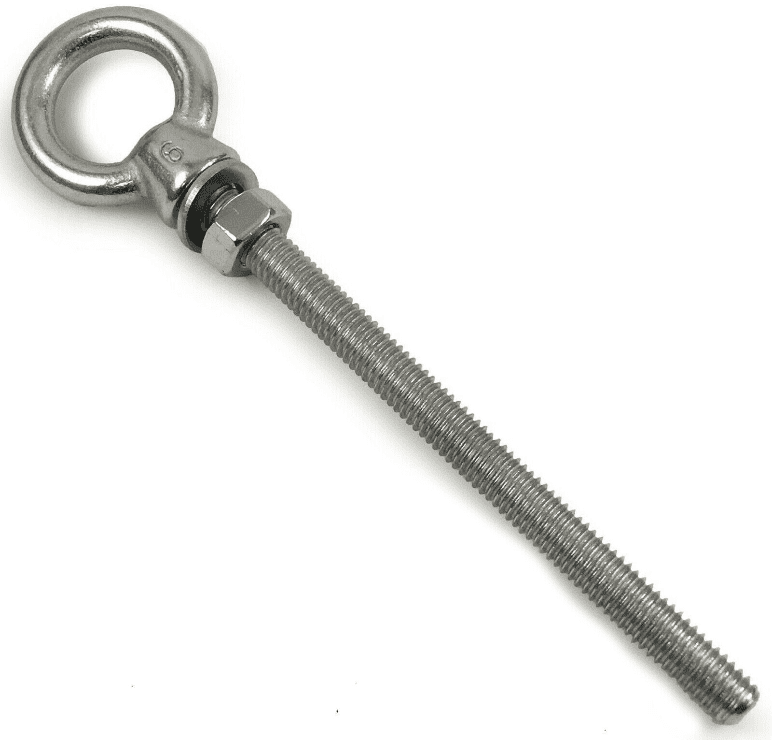 M6X110mm A4 316 Marine Grade Stainless Steel Lifting Eye Bolt Longshank Nut