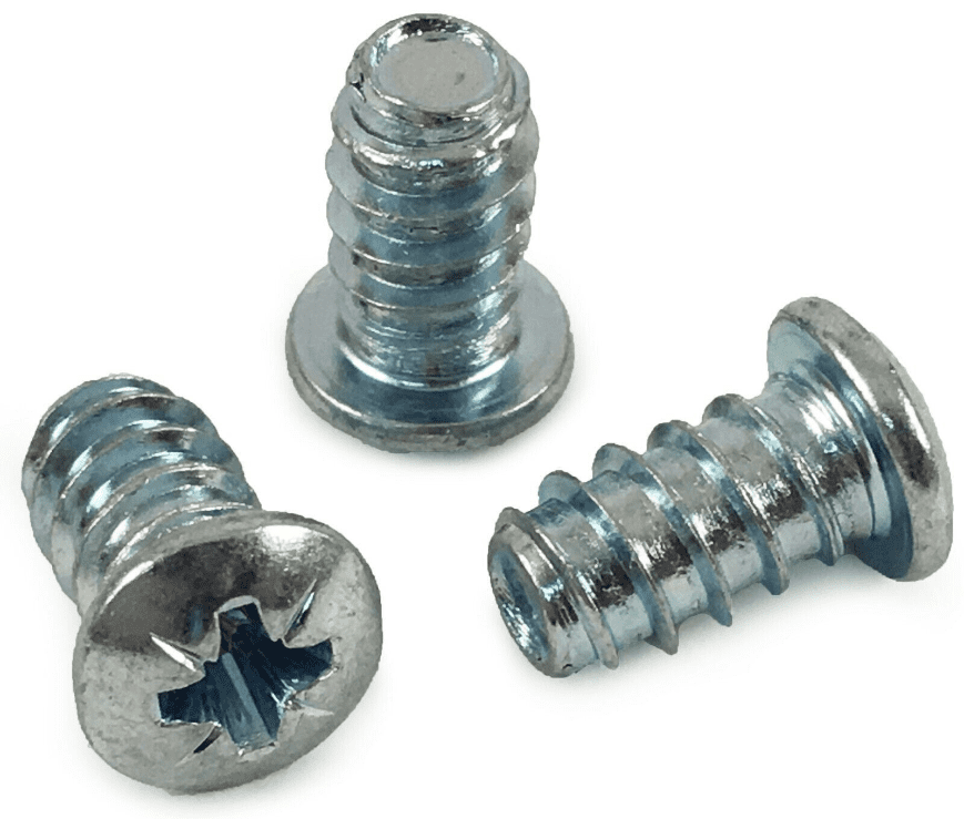 M6X11mm Flat Pan Head Euro Screws Mounting for Drawer Runners Hinges Base Plates