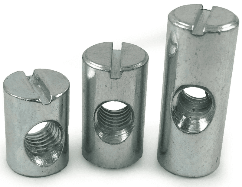 M6X140mm Furniture Connector Bolts & Cross Dowel Barrel Nuts Joint Fixing Unit
