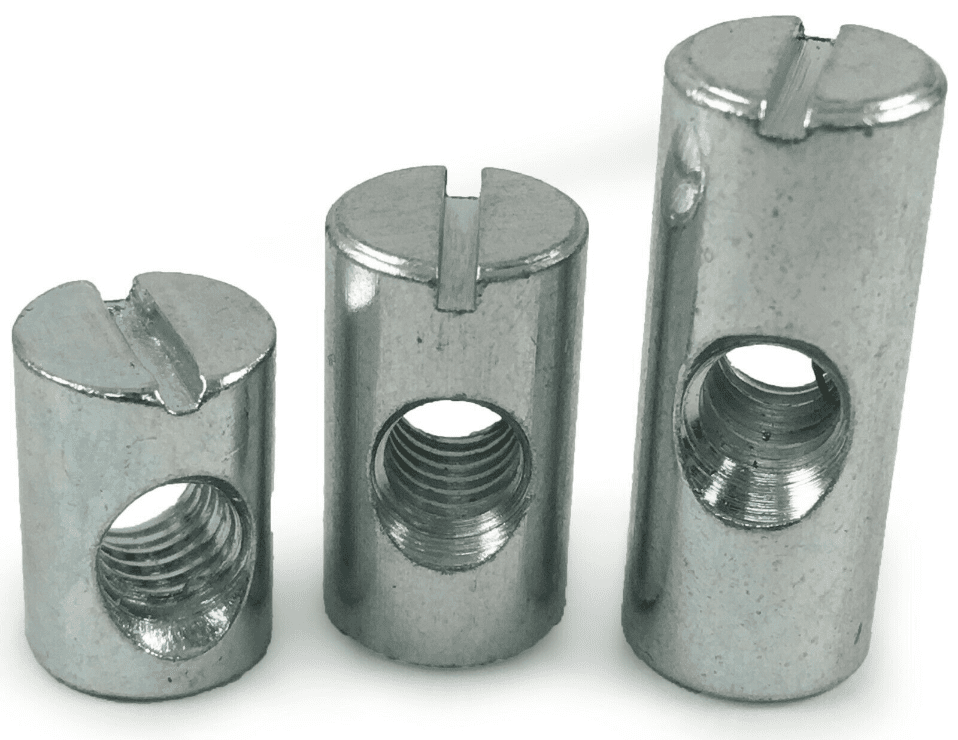 M6X150mm Furniture Connector Bolts & Cross Dowel Barrel Nuts Joint Fixing Unit