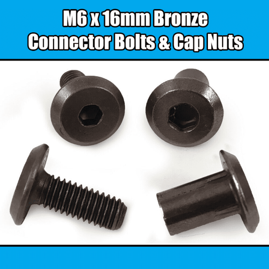 M6X16mm Bronze Furniture Connector Bolts With Cap Nuts Joint Fixing Bed Cot