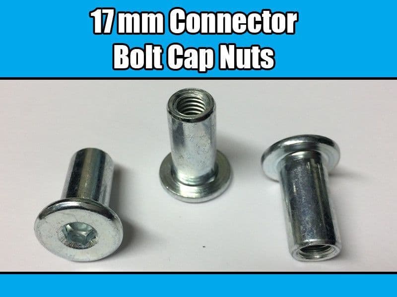 M6X17mm Connector Bolt Caps M5 Allen Key Head Joint Fixing Cots Beds Furniture