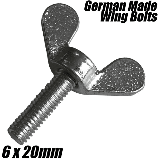M6X20mm German Made Wing Nut Bolts Butterfly Screw Wingbolt Fasteners Din 316