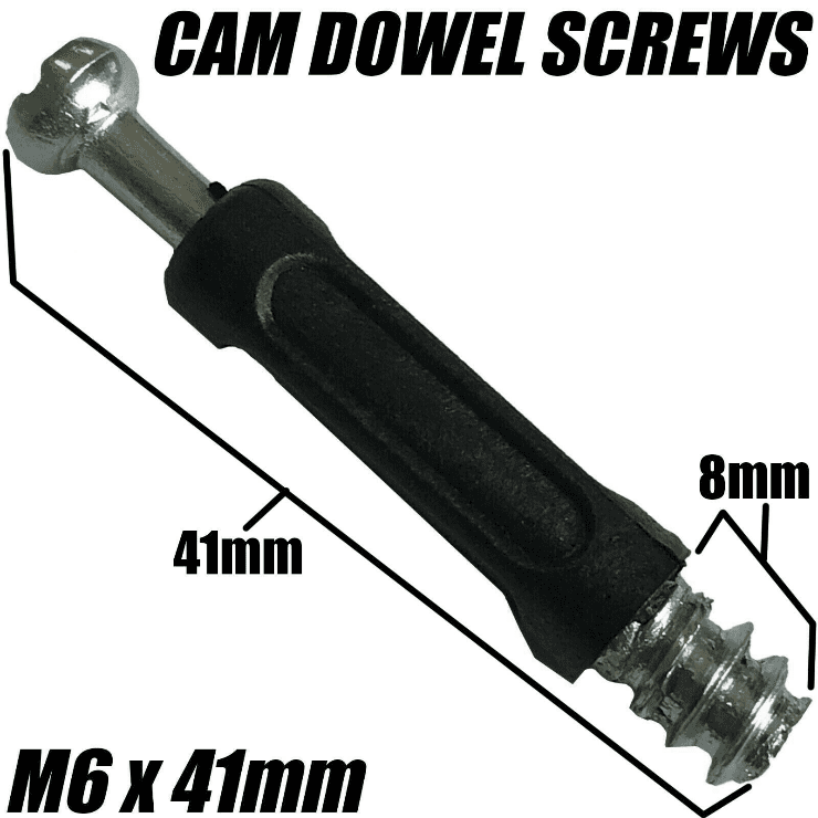 M6X41mm Screw Wood Cam Dowel Connector Bolt For Flat Pack Furniture