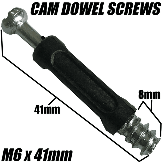 M6X41mm Screw Wood Cam Dowel Connector Bolt For Flat Pack Furniture