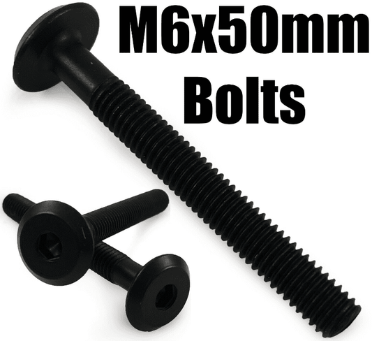 M6X50mm Black Furniture Connector Bolts Allen Joint Fixing Bed Cot Unit Table