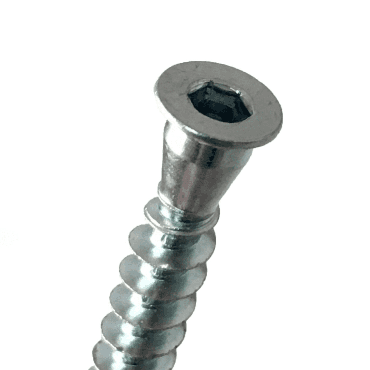 M7X50mm Confirmat Screws Assembly Bolts Flat Pack Furniture Speaker Fitting