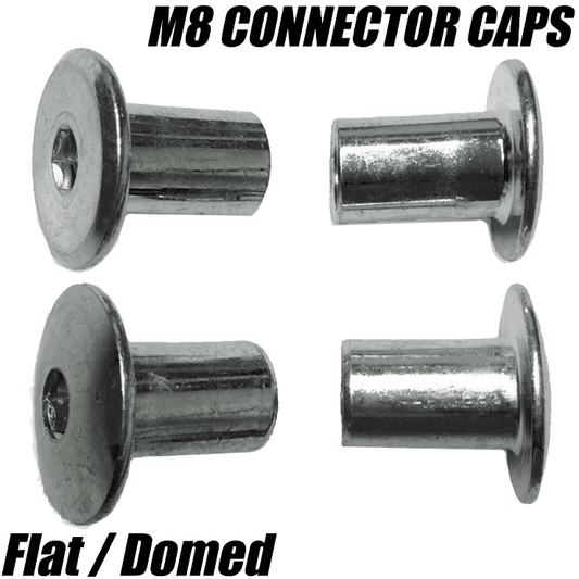M8 Flat & Domed Cap Nuts for Joint Fixing Furniture Connector Bolts