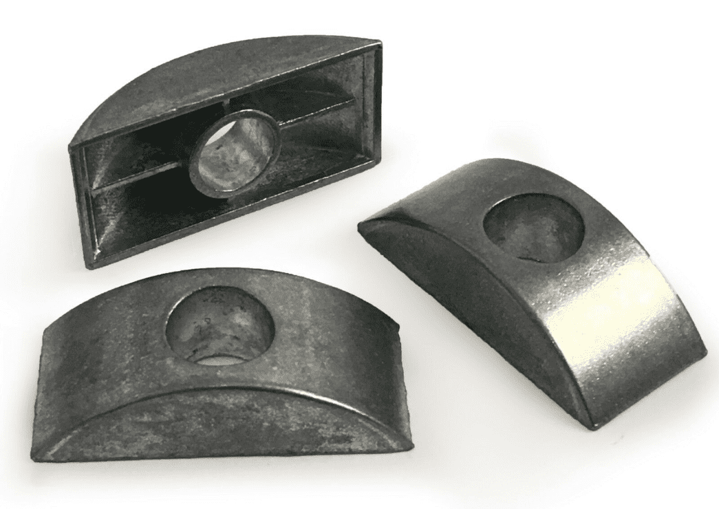 M8 Furniture Connector Bolts with Half Moon Luna Washer & Hex Nuts