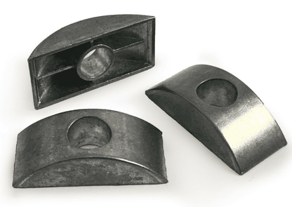 M8 Furniture Connector Bolts with Half Moon Luna Washer & Hex Nuts