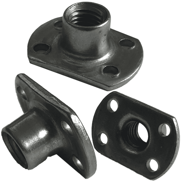 M8 M10 Carbon Steel Tee Spot Slab Based T Tee Nut Shape Weld Nuts Flat Holes