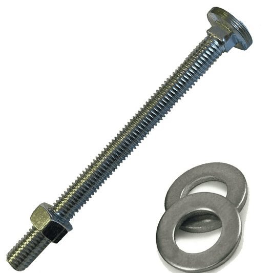 M8X100mm Coach Bolts Cup Square Carriage Bolt Screws + Hexagon Nuts + Washers