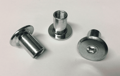 M8X100mm Furniture Connector Bolts & Cap Nuts Allen Key Flat Head Joint Fixing