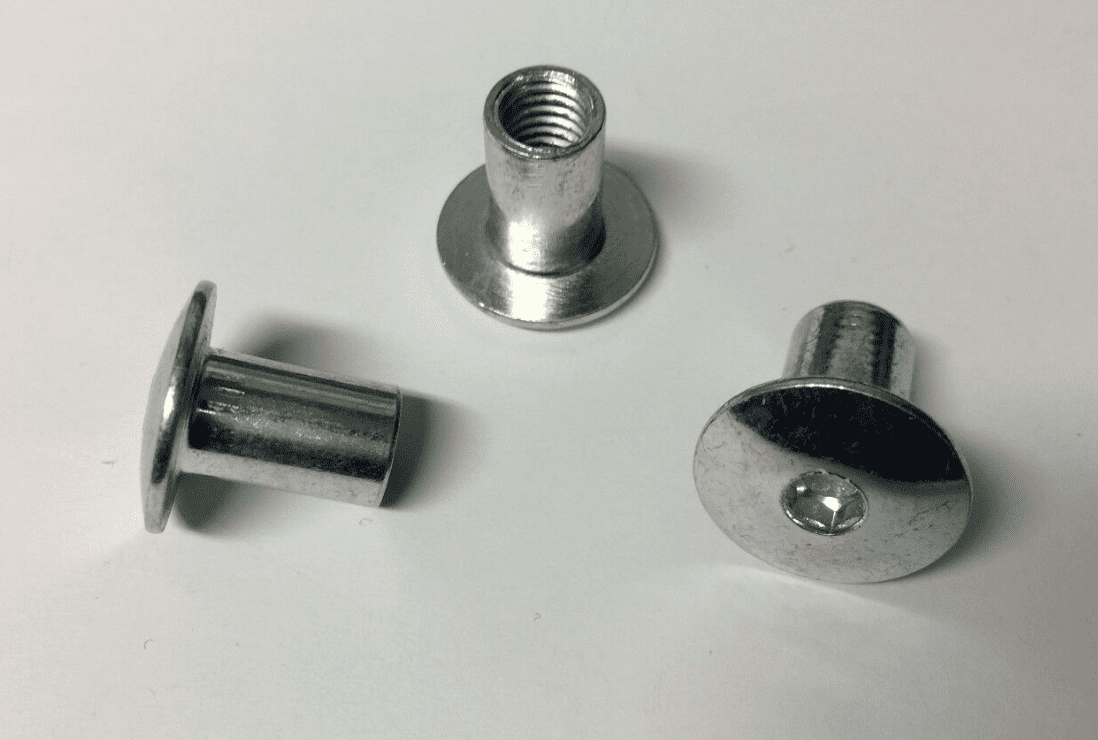 M8X120mm Furniture Connector Bolts & Cap Nuts Allen Key Dome Head Joint Fixing