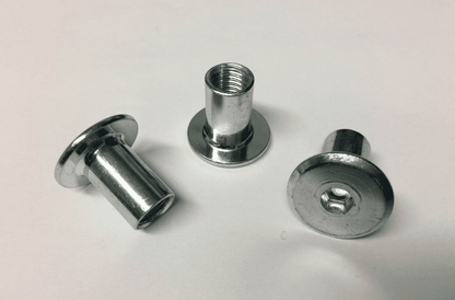 M8X15mm Furniture Connector Bolts & Cap Nuts Allen Key Flat Head Joint Fixing