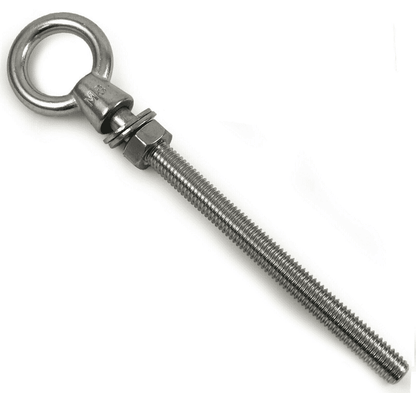 M8X200mm A4 316 Marine Grade Stainless Steel Lifting Eye Bolt Longshank Nut