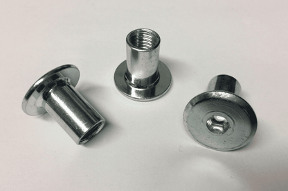 M8X20mm Furniture Connector Bolts & Cap Nuts Allen Key Flat Head Joint Fixing