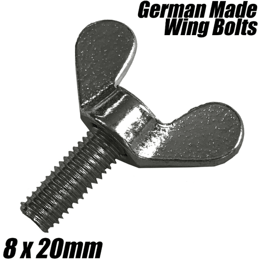 M8X20mm German Made Wing Nut Bolts Butterfly Screw Wingbolt Fasteners Din 316