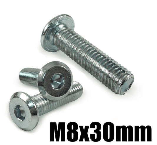 M8X30mm Furniture Connector Bolts Flat Head Joint Fixing Unit Bed Cot Desk