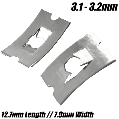 Metric Zinc Plated Flower Grab Washer Stud Steel Flat Rectangular Push On Clips
